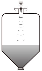 远传型雷达液位计锥形罐安装示意图