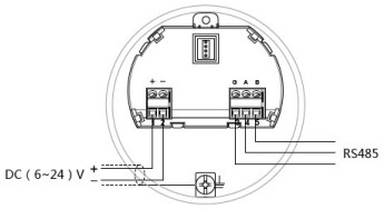 油罐雷达液位计24V RS485/Modbus接线图